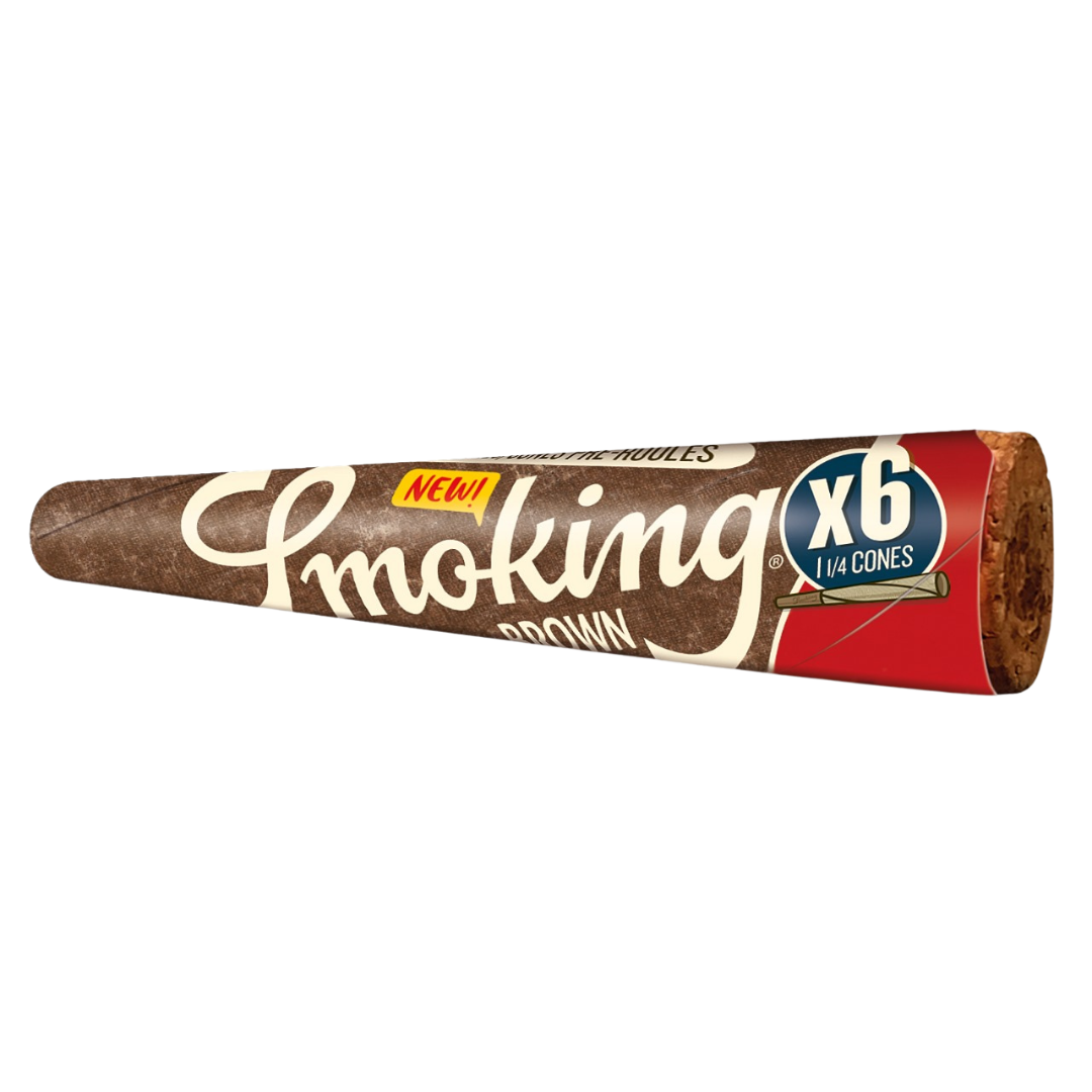 SMOKING BROWN PREROLLED CONES x6