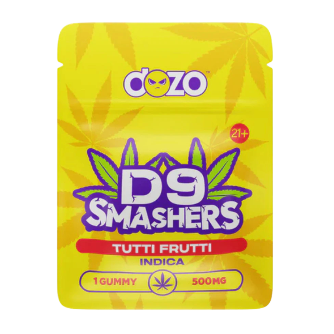 🍓🍊 Dozo D9 Smashers – Tutti Frutti (1 Gummy, Índica, 500mg)
