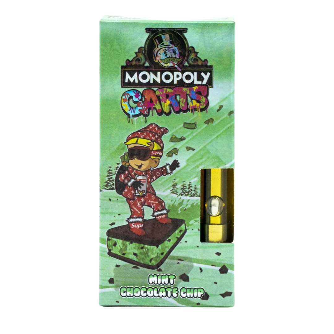🍫 Monopoly Carts – Mints Chocolate Chip (1g, Híbrido)