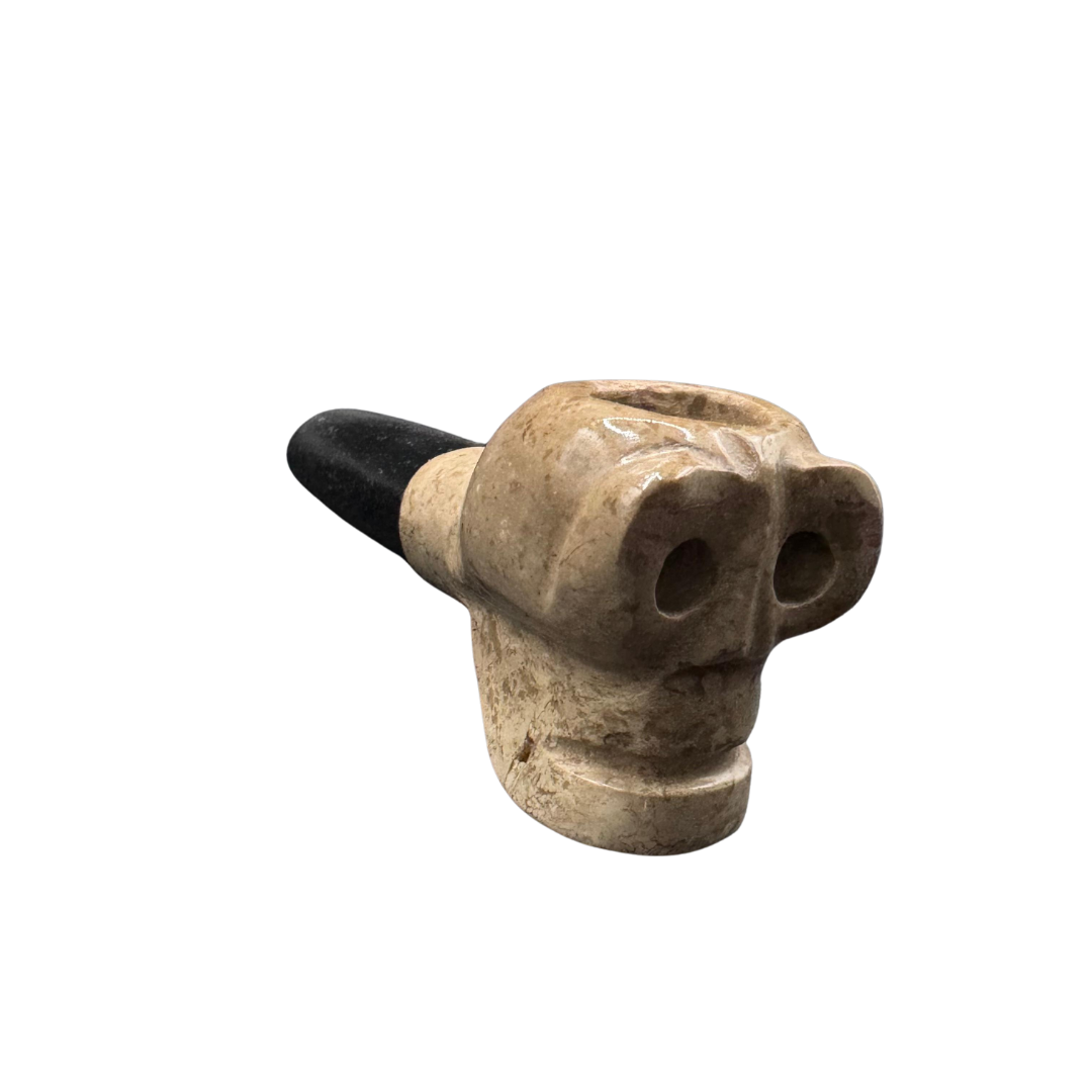 💀 Pipa de Ónix Calavera Mediana – Estilo con Carácter