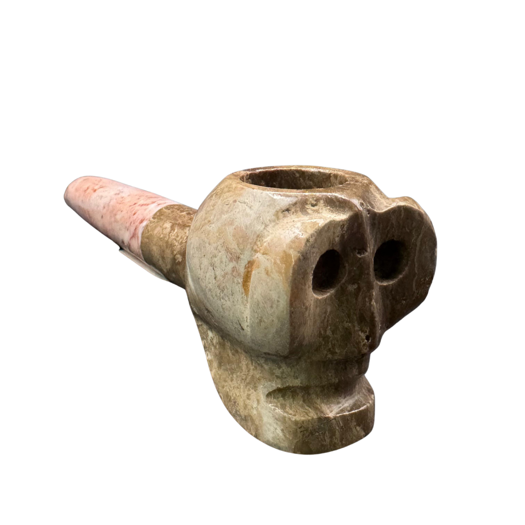 💀 Pipa de Ónix Calavera Grande – Presencia Imponente