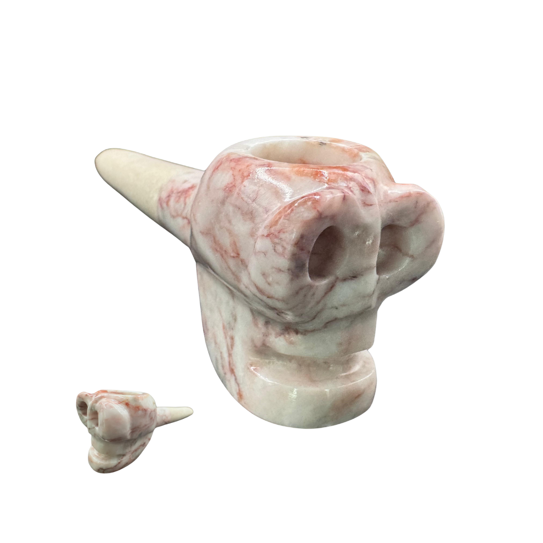 💀 Pipa de Ónix Calavera Grande – Presencia Imponente
