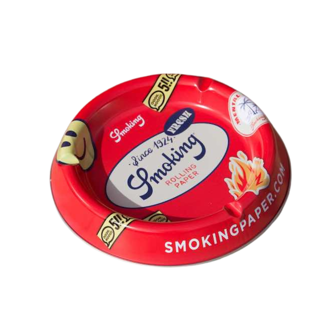 Cenicero Labels de Smoking Paper – Retro con clase 🔴🌀