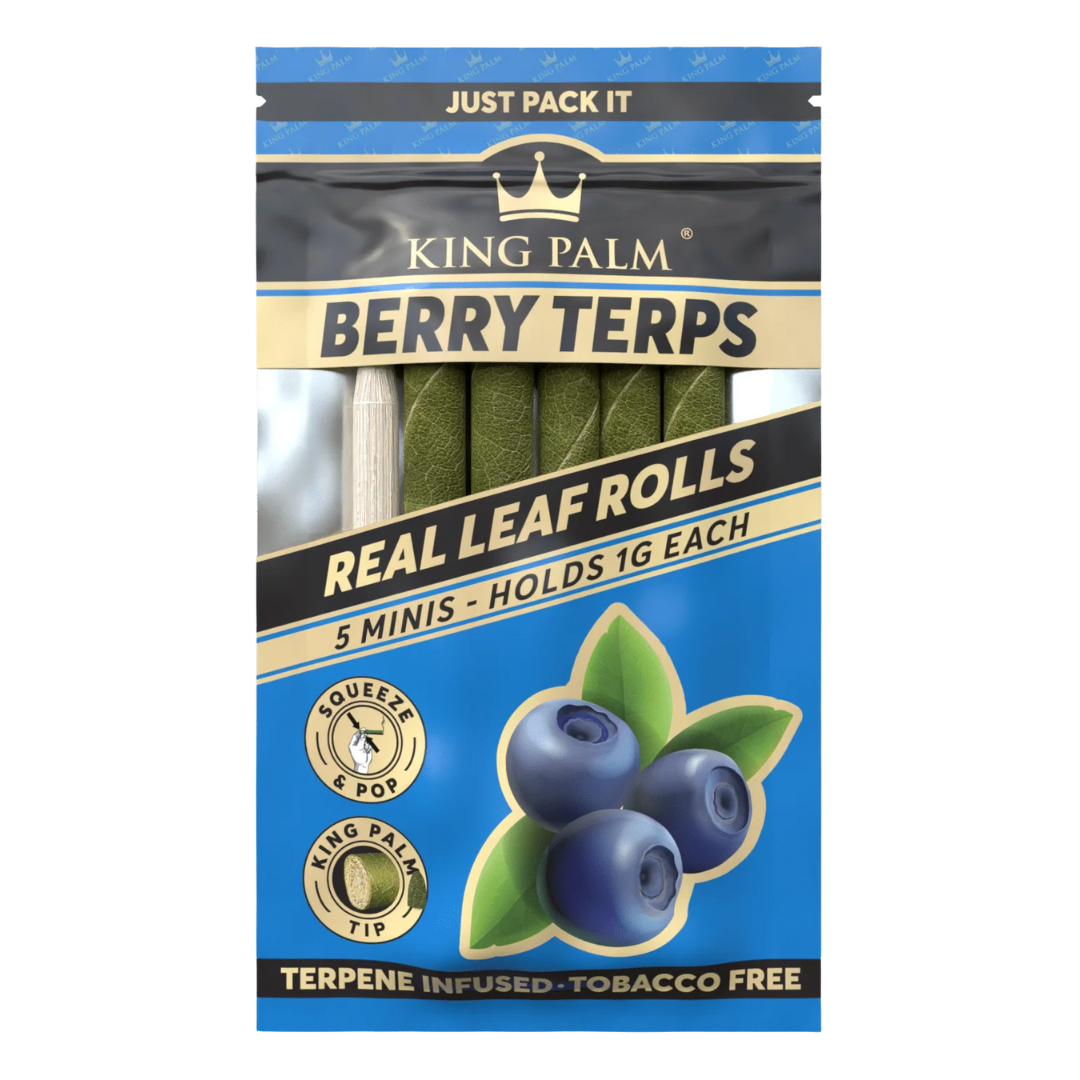 🍓King Palm – Berry Terps Mini Rolls (5 Pack)