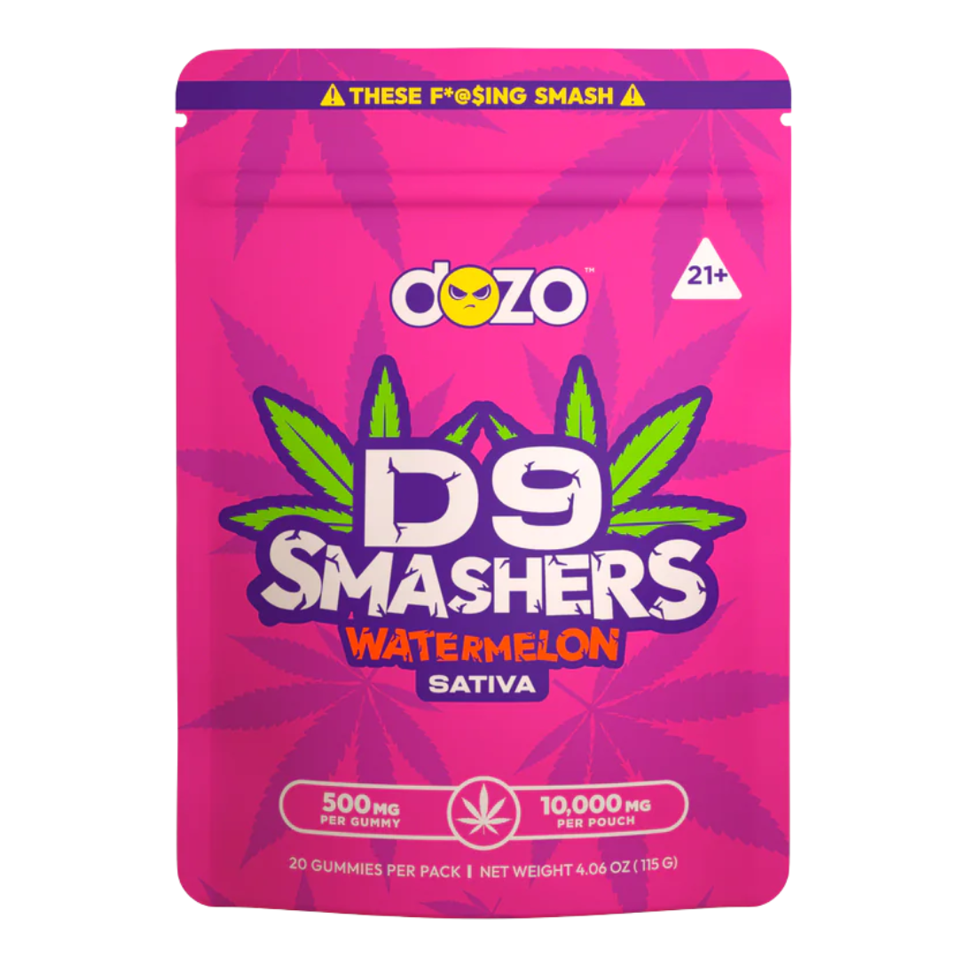 🍉 Dozo D9 Smashers – Watermelon | Sativa 10,000mg