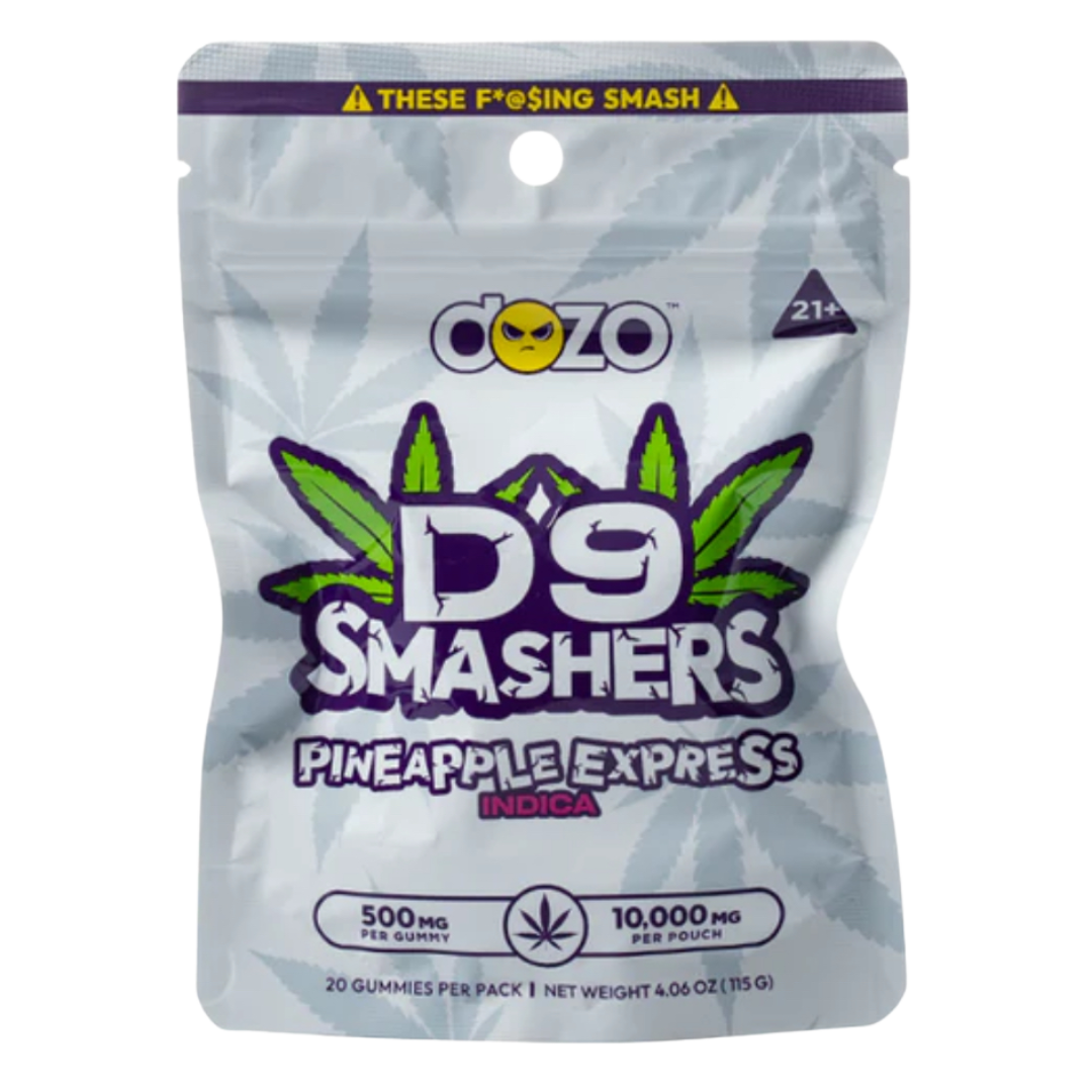 🍍 Dozo D9 Smashers – Pineapple Express | Indica 10,000mg