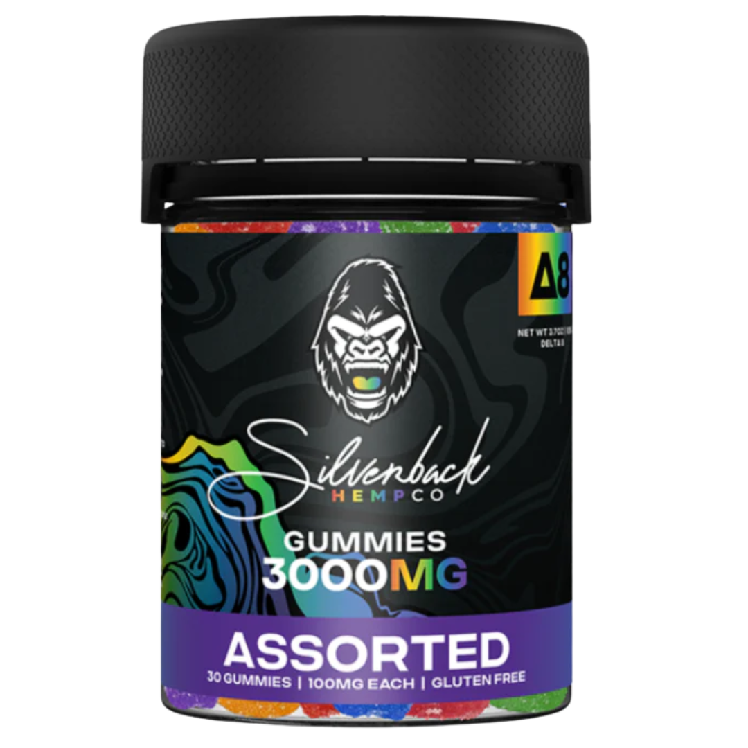 🍬 Silverback Hemp Co – Assorted Gummies 3000mg | D8