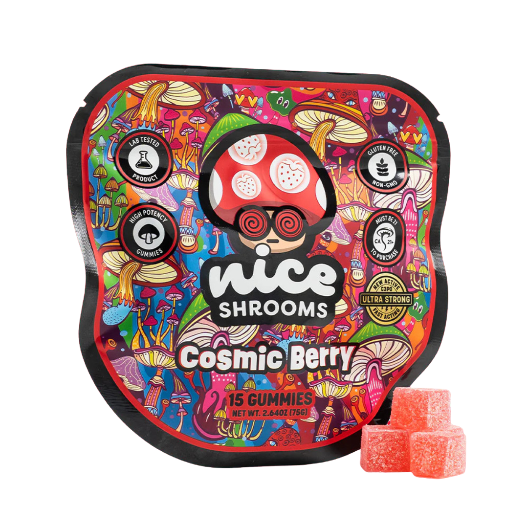 🌌 Nice Shrooms Cosmic Berry | 15 Gummies de Psilocibina 🌌